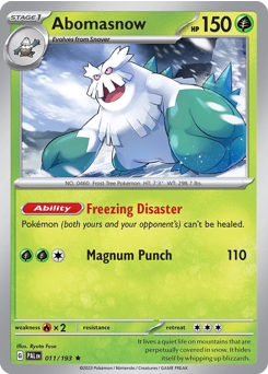 Abomasnow — Paldea Evolved
