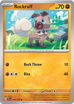 Rockruff — Paldea Evolved