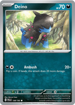 Deino — Paldea Evolved
