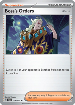 Boss's Orders (Ghetsis) — Paldea Evolved
