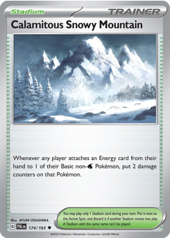 Calamitous Snowy Mountain — Paldea Evolved