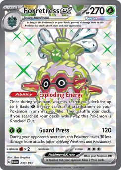 Forretress ex — Paldea Evolved