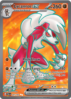 Lycanroc ex — Paldea Evolved