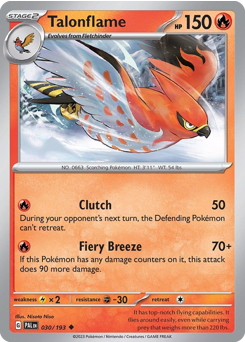 Talonflame — Paldea Evolved