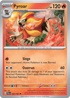 Pyroar — Paldea Evolved