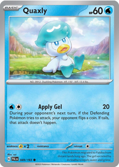 Quaxly — Paldea Evolved