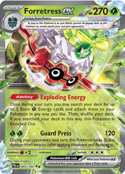 Forretress ex — Paldea Evolved