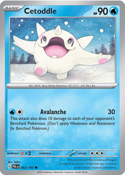 Cetoddle — Paldea Evolved