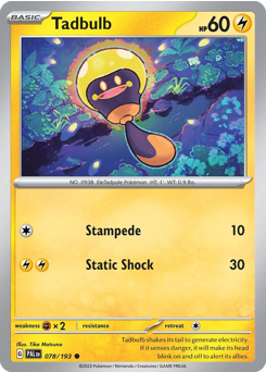 Tadbulb — Paldea Evolved