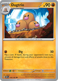 Dugtrio — Obsidian Flames