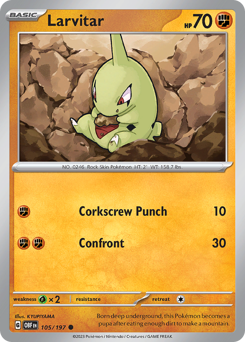 Larvitar — Obsidian Flames