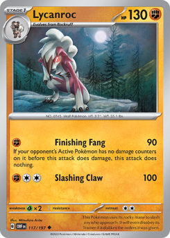 Lycanroc — Obsidian Flames