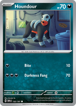 Houndour — Obsidian Flames
