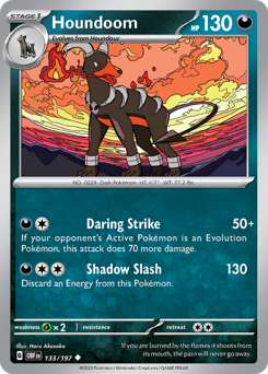 Houndoom — Obsidian Flames