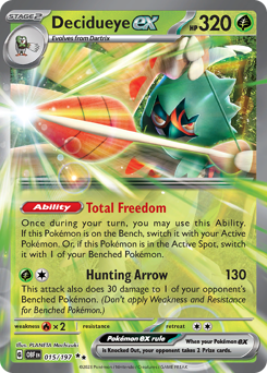 Decidueye ex — Obsidian Flames