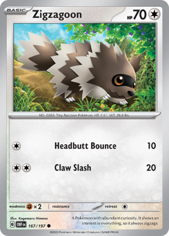 Zigzagoon — Obsidian Flames