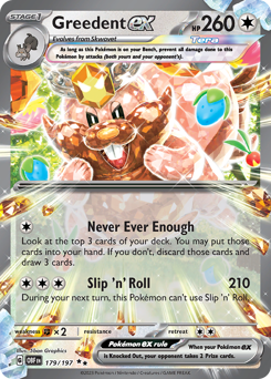 Greedent ex — Obsidian Flames