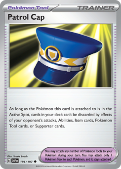 Patrol Cap — Obsidian Flames
