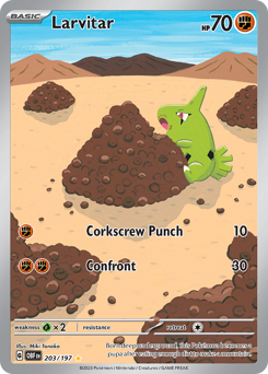 Larvitar — Obsidian Flames