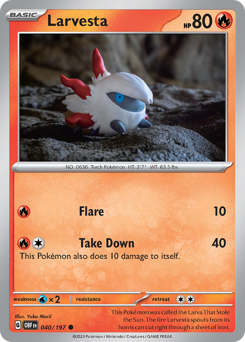 Larvesta — Obsidian Flames
