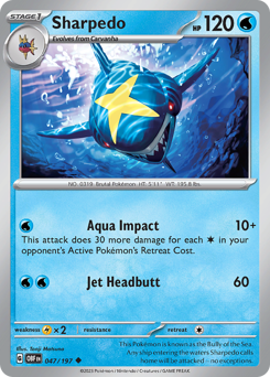 Sharpedo — Obsidian Flames