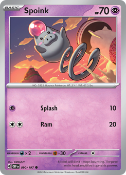 Spoink — Obsidian Flames