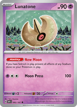 Lunatone — Obsidian Flames
