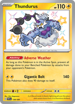 Thundurus — Paldean Fates