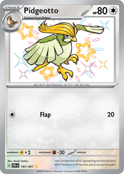 Pidgeotto — Paldean Fates