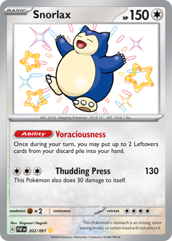 Snorlax — Paldean Fates