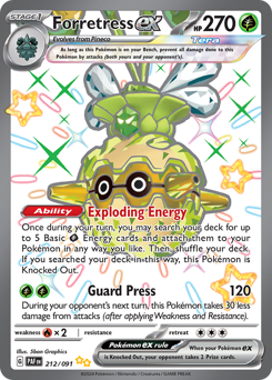 Forretress ex — Paldean Fates