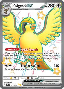Pidgeot ex — Paldean Fates