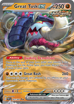 Great Tusk ex — Paldean Fates