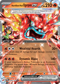 Hearthflame Mask Ogerpon ex — Twilight Masquerade