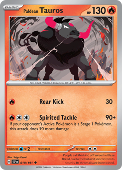 Paldean Tauros — Surging Sparks