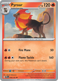 Pyroar — Prismatic Evolutions
