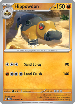 Hippowdon — Prismatic Evolutions