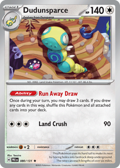Dudunsparce — Prismatic Evolutions