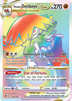 Hisuian Decidueye VSTAR — Astral Radiance
