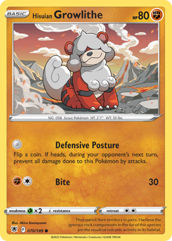 Hisuian Growlithe — Astral Radiance
