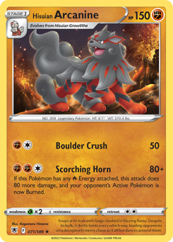 Hisuian Arcanine — Astral Radiance