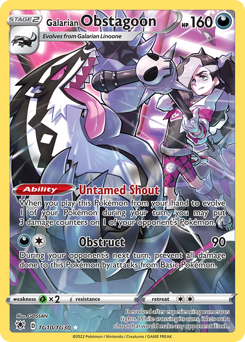Galarian Obstagoon — Astral Radiance Trainer Gallery