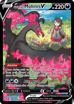 Galarian Moltres V — Astral Radiance Trainer Gallery