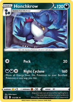 Honchkrow — Lost Origin