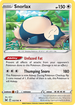 Snorlax — Lost Origin