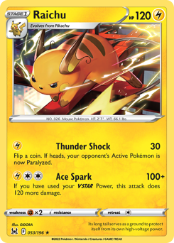 Raichu — Lost Origin