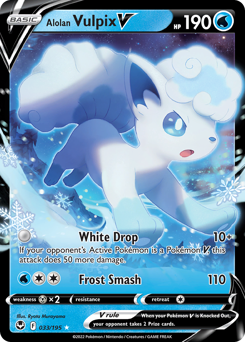 Alolan Vulpix V — Silver Tempest