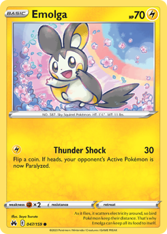 Emolga — Crown Zenith