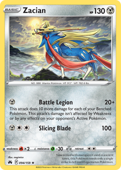 Zacian — Crown Zenith