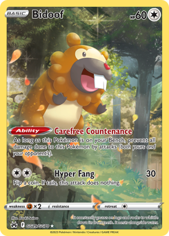 Bidoof — Crown Zenith Galarian Gallery